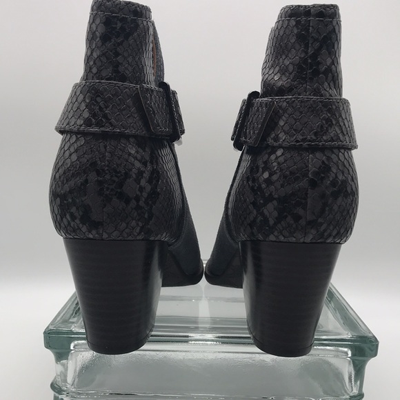 Vionic Naomi Ankle Boot Suede & Snake Print Shoe size 8.5 - Picture 5 of 10